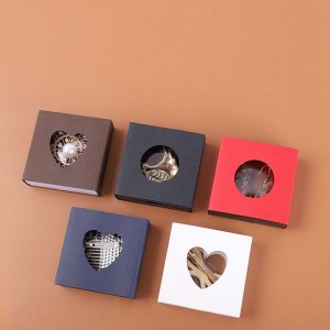 Packaging paper box with window